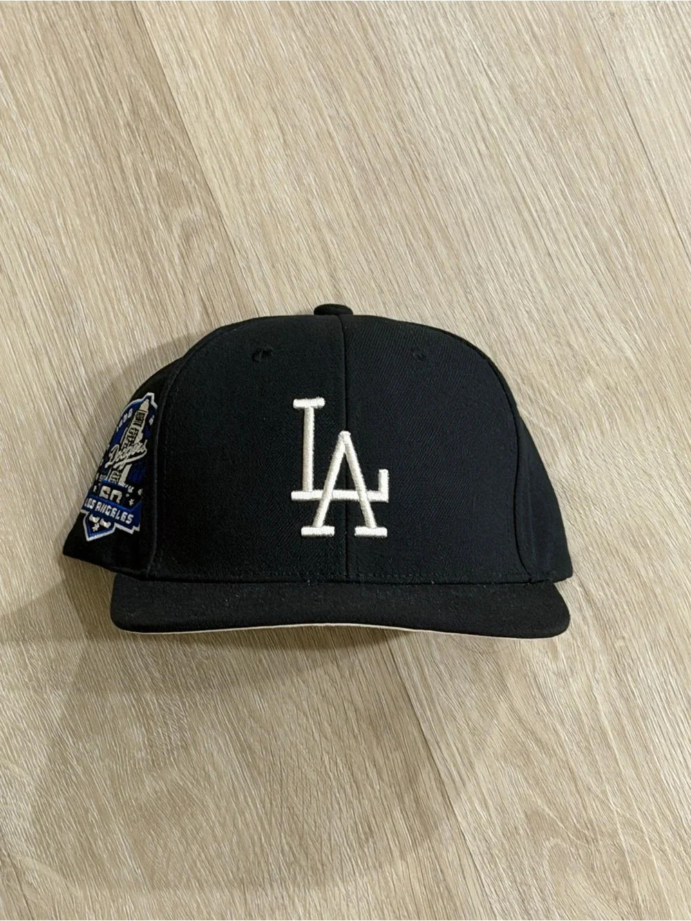 New Era Kids Los Angeles LA Black and White Snapback Hat